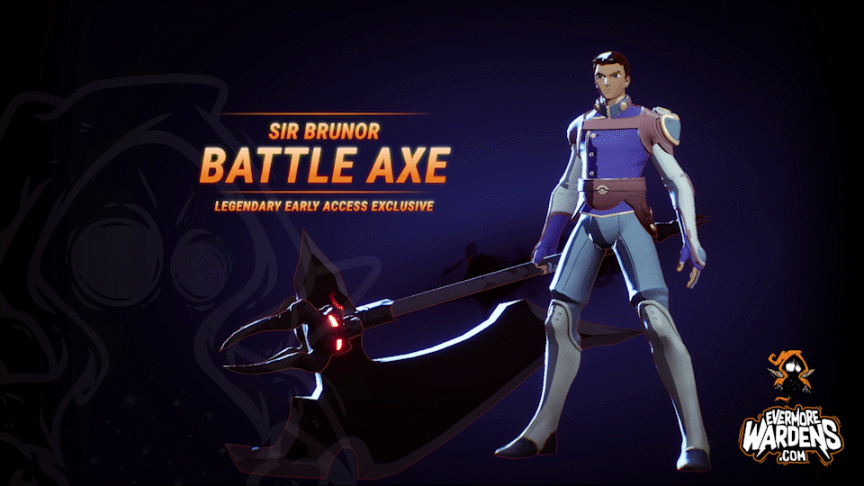 Sir Brunor Battle Axe Evermore Wardens