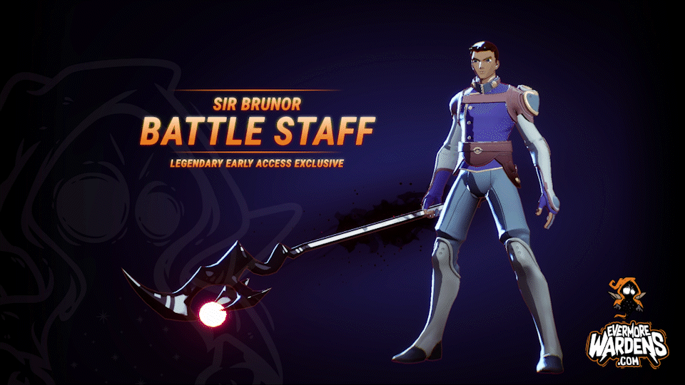 Sir Brunor Battle Staff Evermore Wardens